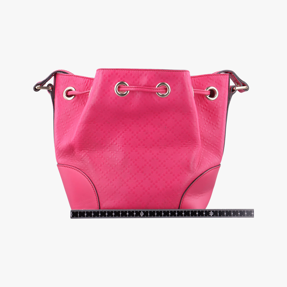 Bright Diamante Bucket Rose Leather 354229 I016082865ブライトディアマンテ バケット ローズ レッド レザー 354229 I016082865
