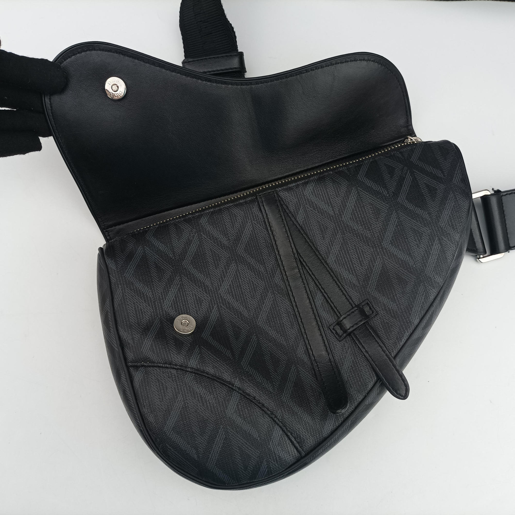 Saddle Black×Blue Leather 21-BO-0253サドル ブラック×ブルー レザー 21-BO-0253