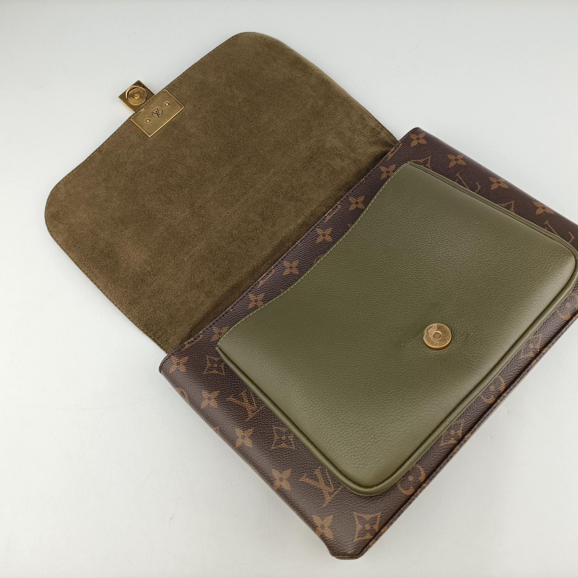 MARIGNAN brown×Khaki Monogram Canvas×calf leather M44286 AR4149 IC Chipマリニャン モノグラム/ブラウン×カーキ モノグラムキャンバス×カーフレザー M44286 AR4149 ICチップ