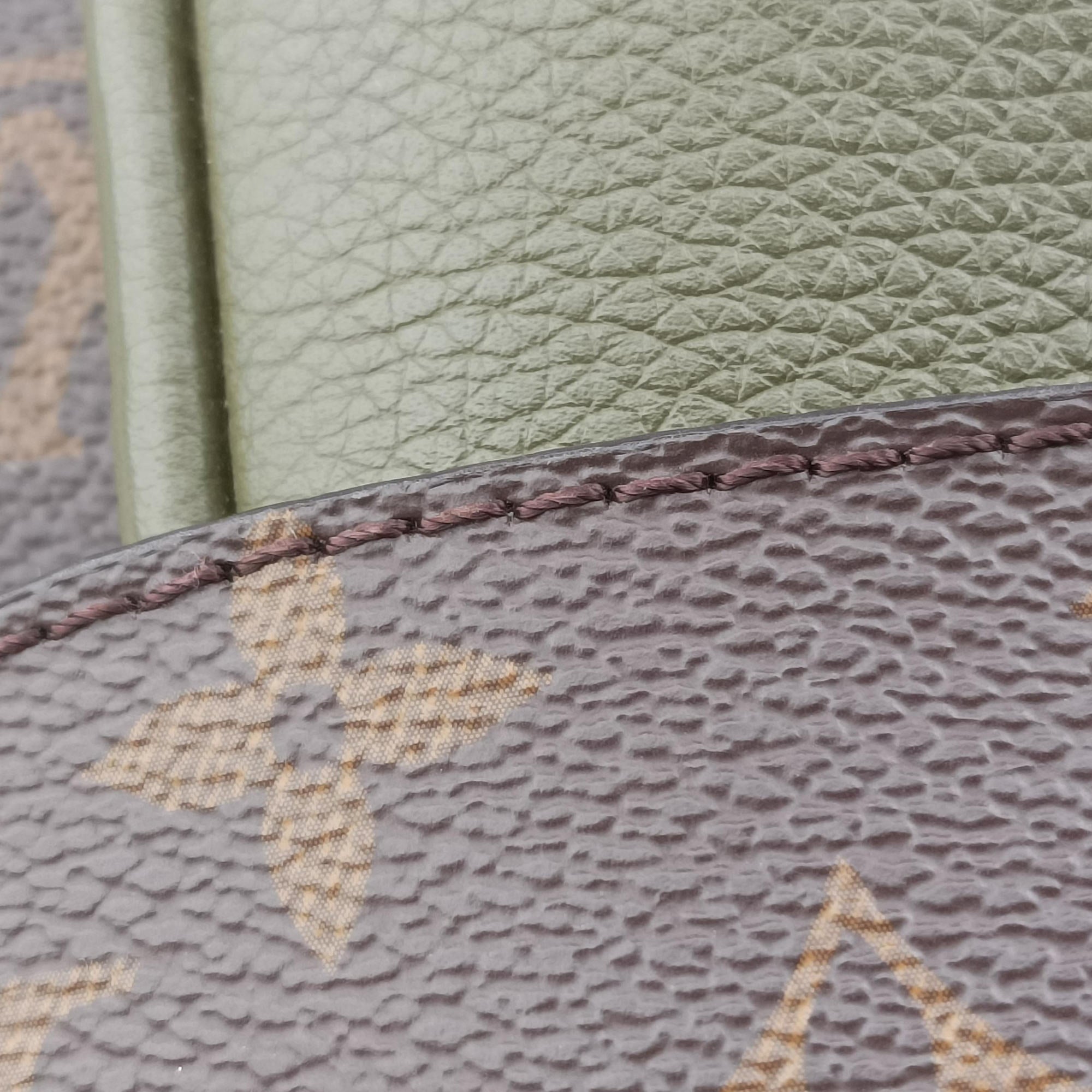 MARIGNAN brown×Khaki Monogram Canvas×calf leather M44286 AR4149 IC Chipマリニャン モノグラム/ブラウン×カーキ モノグラムキャンバス×カーフレザー M44286 AR4149 ICチップ