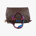 Pre-owned Louis Vuitton Speedy30 brown×Magenta Monogram Totem M41666 handbag | stylenewstar