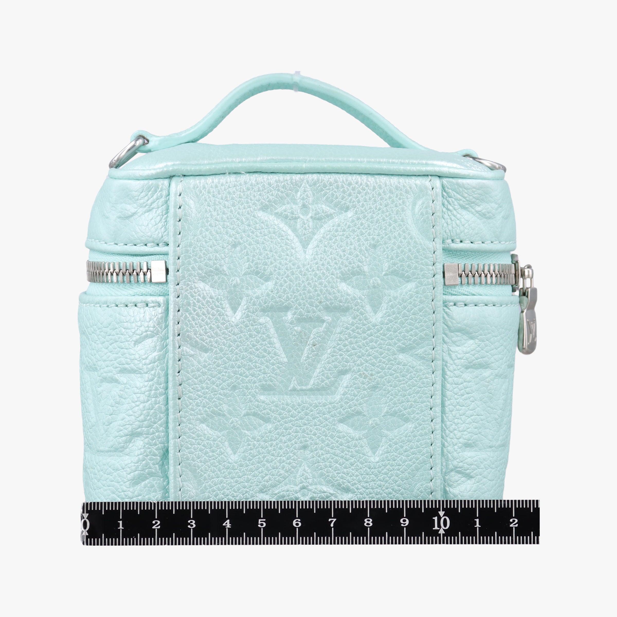 Micro Vanity pearlescent blue Monogram Empreinte M82193 IC Chipマイクロバニティ ブルー モノグラム アンプラント M82193 ICチップ