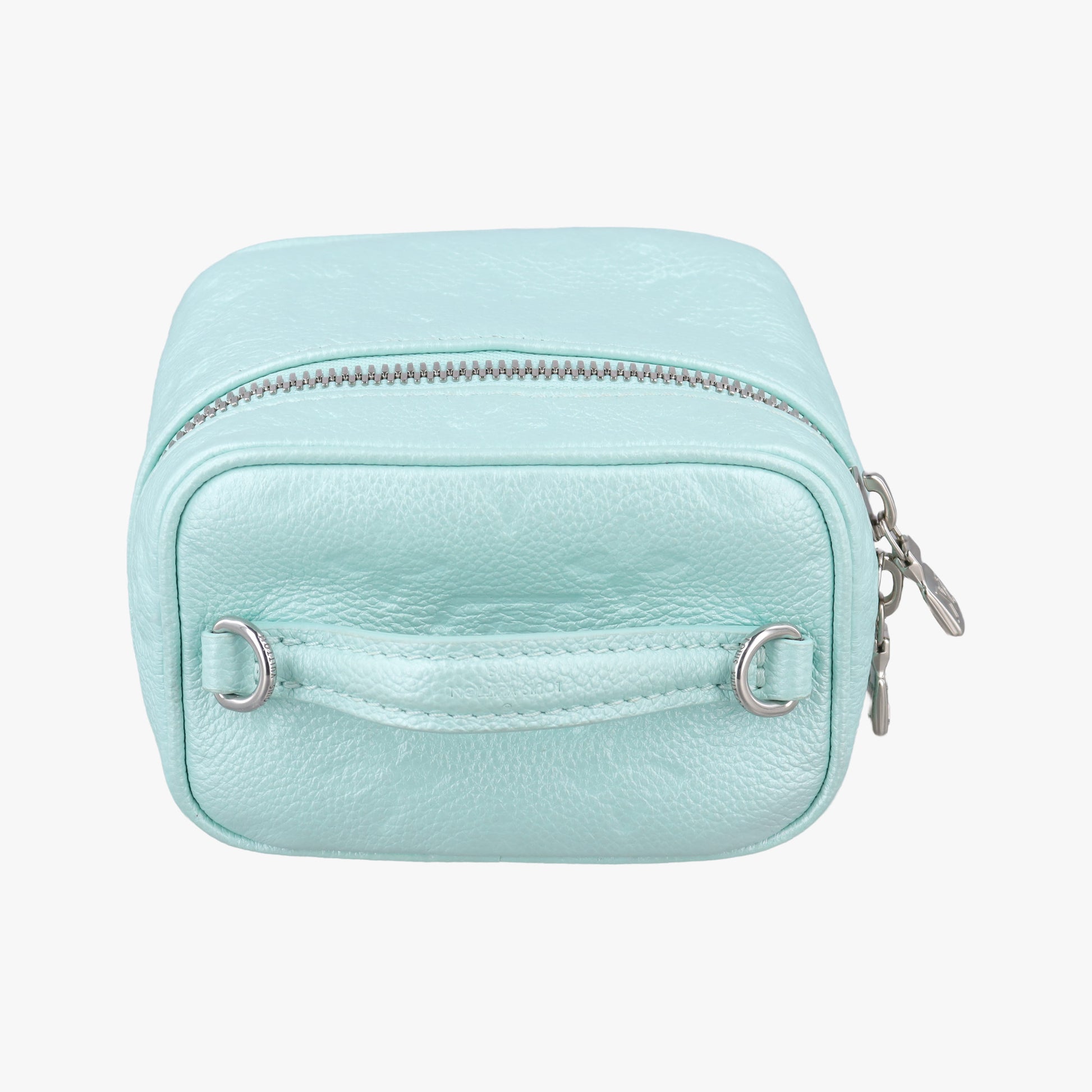 Micro Vanity pearlescent blue Monogram Empreinte M82193 IC Chipマイクロバニティ ブルー モノグラム アンプラント M82193 ICチップ