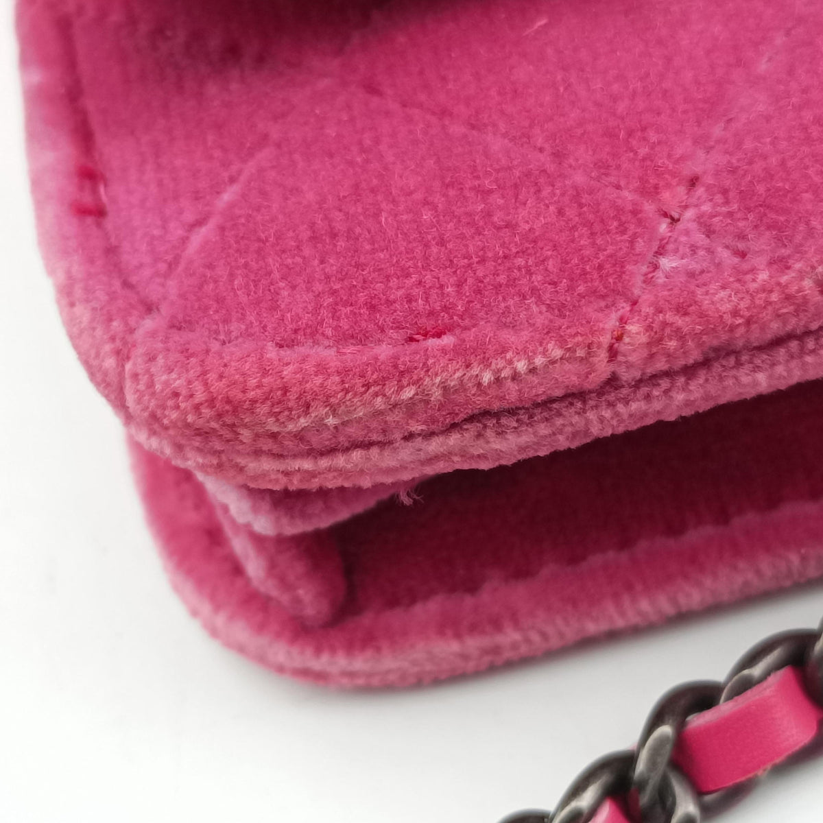 BOY CHANEL Chain Wallet Rose velour A68911 18548208ボーイシャネル チェーンウォレット ローズ レッド ベロア A68911 18548208