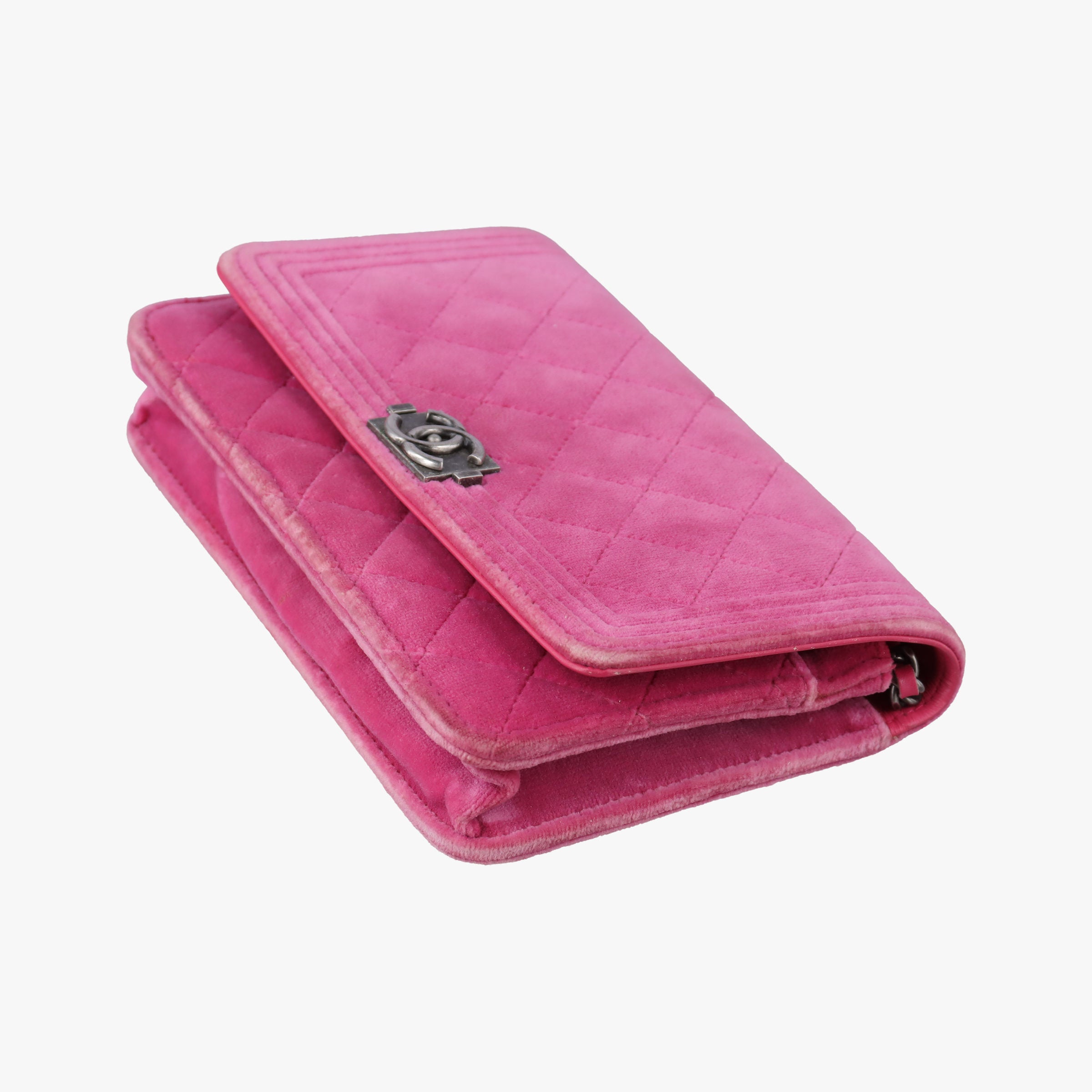 BOY CHANEL Chain Wallet Rose velour A68911 18548208ボーイシャネル チェーンウォレット ローズ レッド ベロア A68911 18548208
