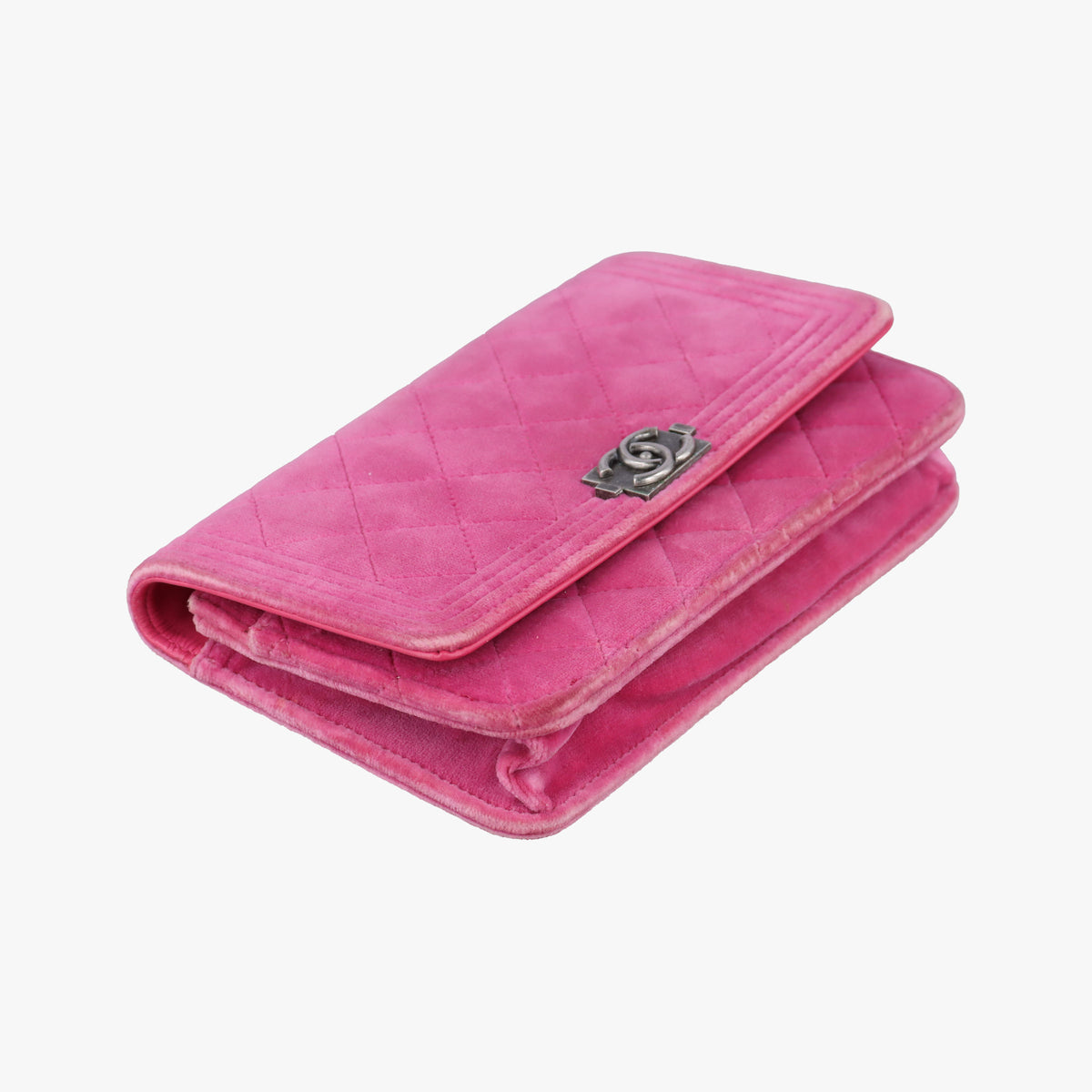 BOY CHANEL Chain Wallet Rose velour A68911 18548208ボーイシャネル チェーンウォレット ローズ レッド ベロア A68911 18548208