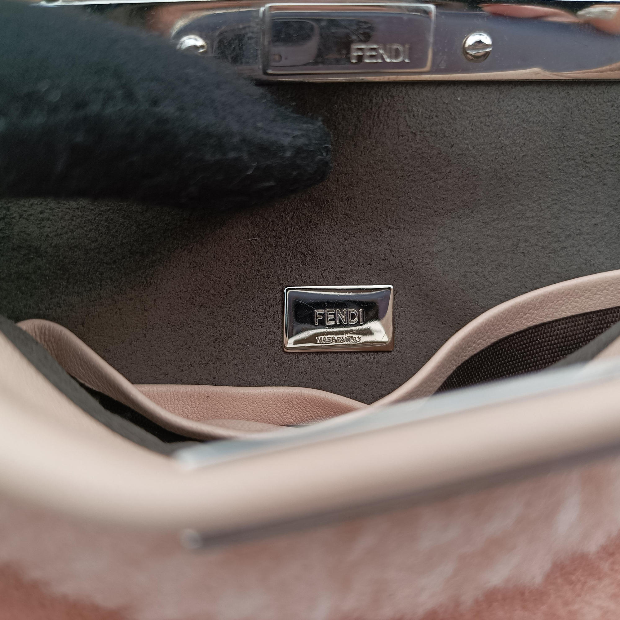 Micro Peekaboo Pink Leather × Pile 8M0355 8M0355-5AY-159-9290マイクロピーカブー ピンク レザー×パイル 8M0355 8M0355-5AY-159-9290