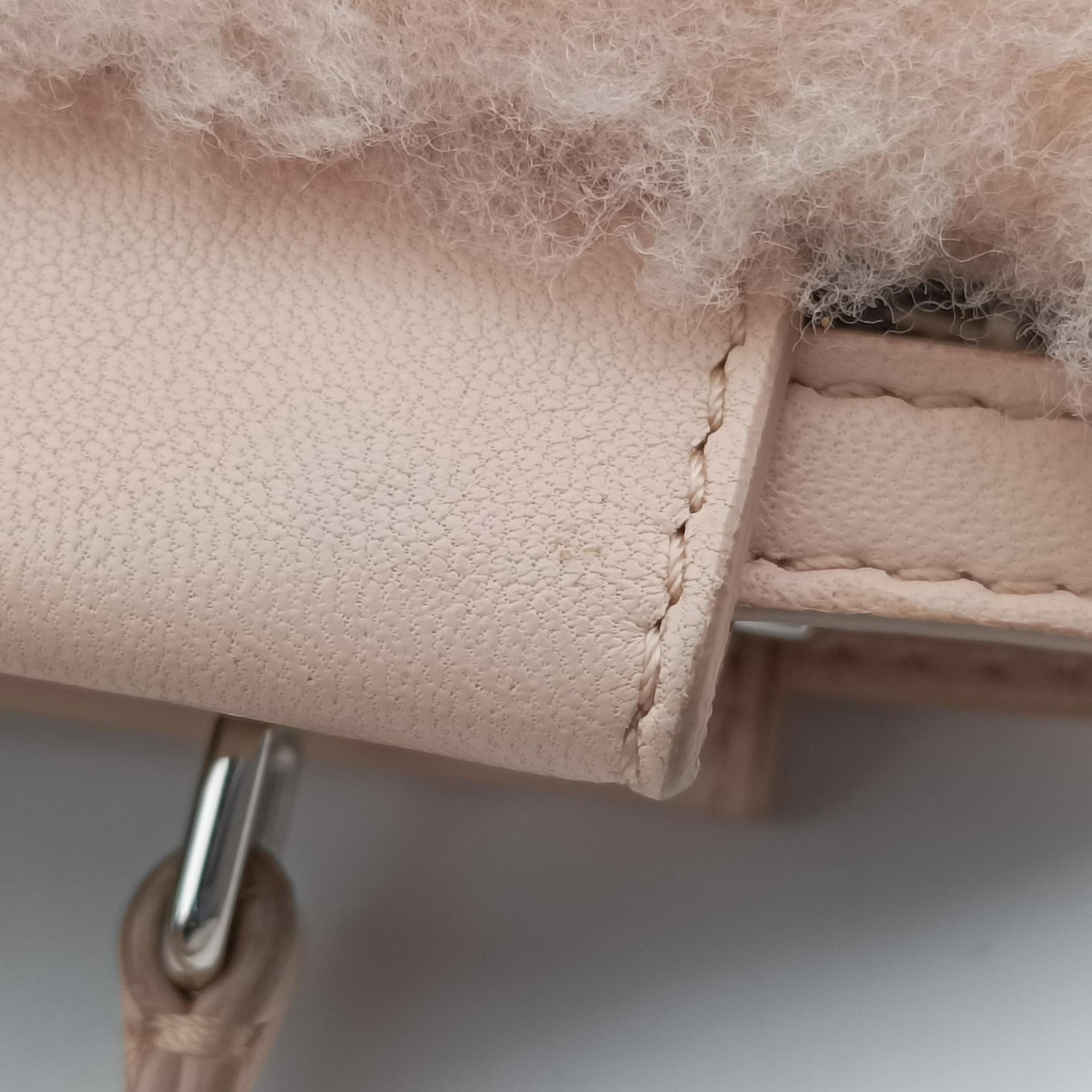Micro Peekaboo Pink Leather × Pile 8M0355 8M0355-5AY-159-9290マイクロピーカブー ピンク レザー×パイル 8M0355 8M0355-5AY-159-9290