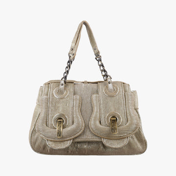 Pre-owned Fendi B Bag Golden Leather 8BN165 handbag | stylenewstar