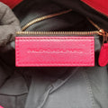 Pre-owned Balenciaga Electric Perforated Motorcycle City Red lambskin  shoulderbag | stylenewstar