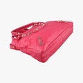 Pre-owned Balenciaga Electric Perforated Motorcycle City Red lambskin  shoulderbag | stylenewstar