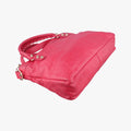 Pre-owned Balenciaga Electric Perforated Motorcycle City Red lambskin  shoulderbag | stylenewstar