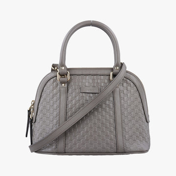 Microguccissima Grey Leather 449654 C025505235マイクログッチシマ グレー レザー 449654 C025505235
