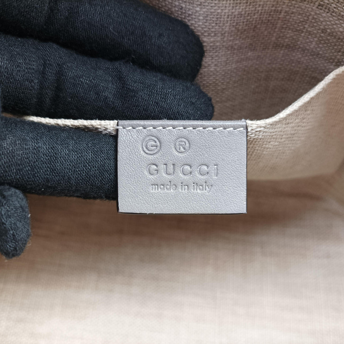 Microguccissima Grey Leather 449654 C025505235マイクログッチシマ グレー レザー 449654 C025505235