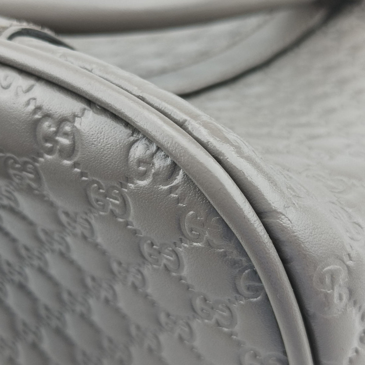 Microguccissima Grey Leather 449654 C025505235マイクログッチシマ グレー レザー 449654 C025505235