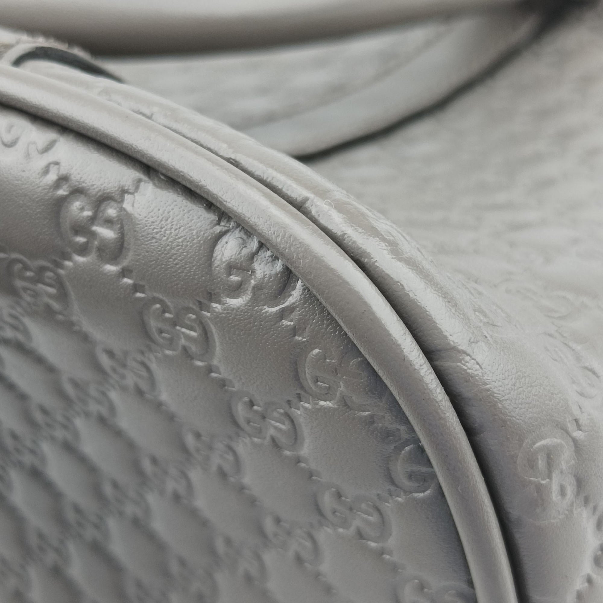 Microguccissima Grey Leather 449654 C025505235マイクログッチシマ グレー レザー 449654 C025505235