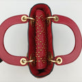 Lady Dior Red Leather 04-MA-0177レディディオール レッド レザー 04-MA-0177