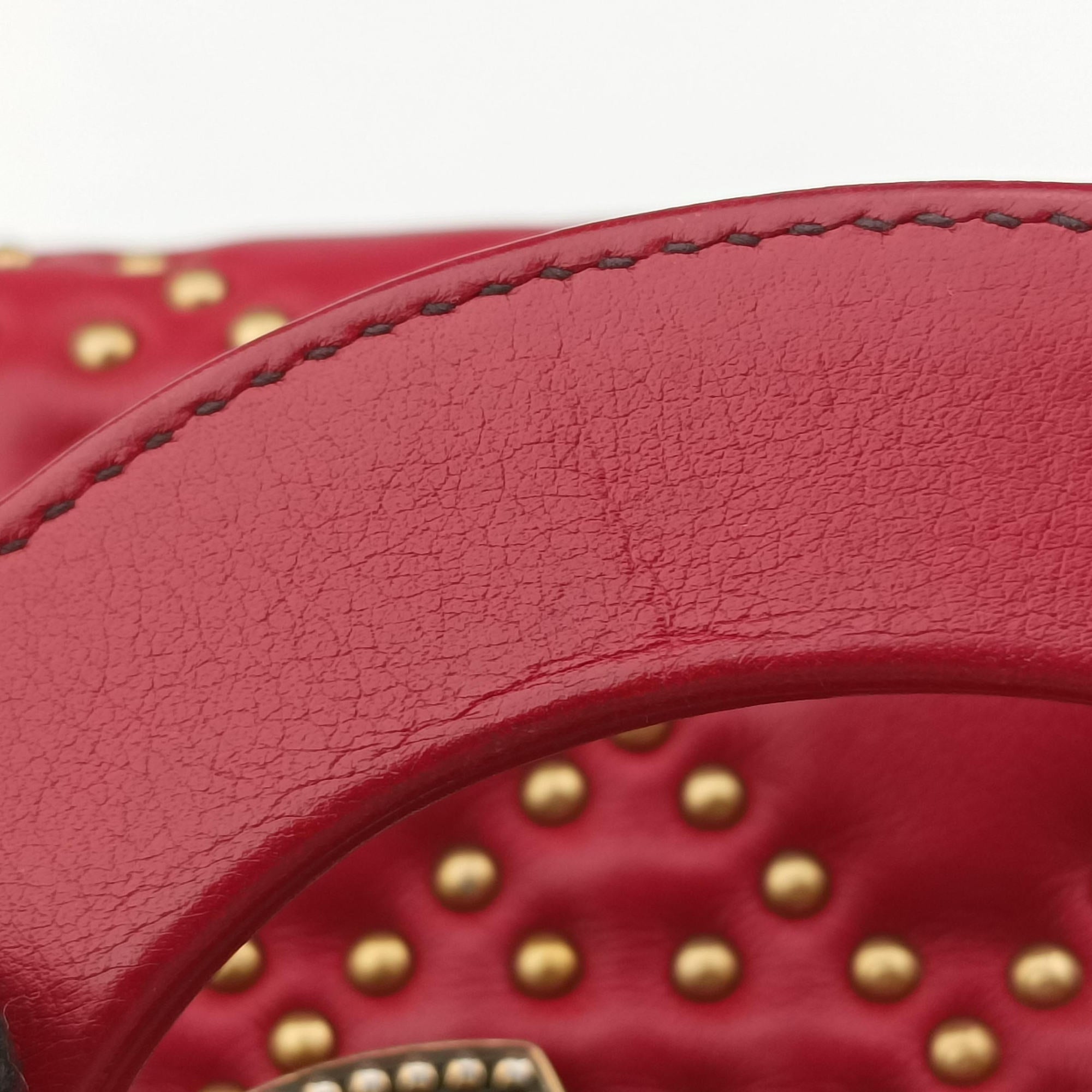 Lady Dior Red Leather 04-MA-0177レディディオール レッド レザー 04-MA-0177