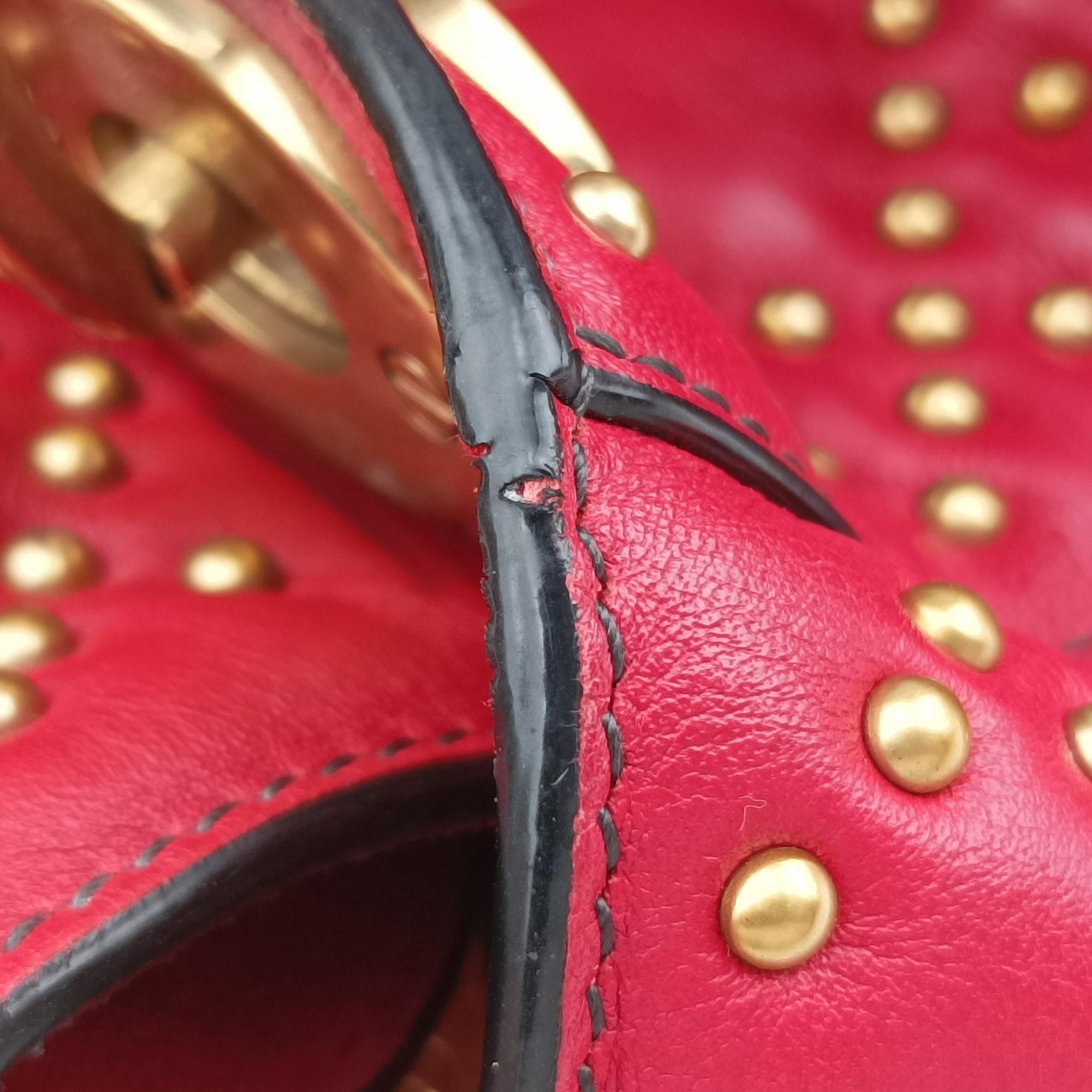 Lady Dior Red Leather 04-MA-0177レディディオール レッド レザー 04-MA-0177