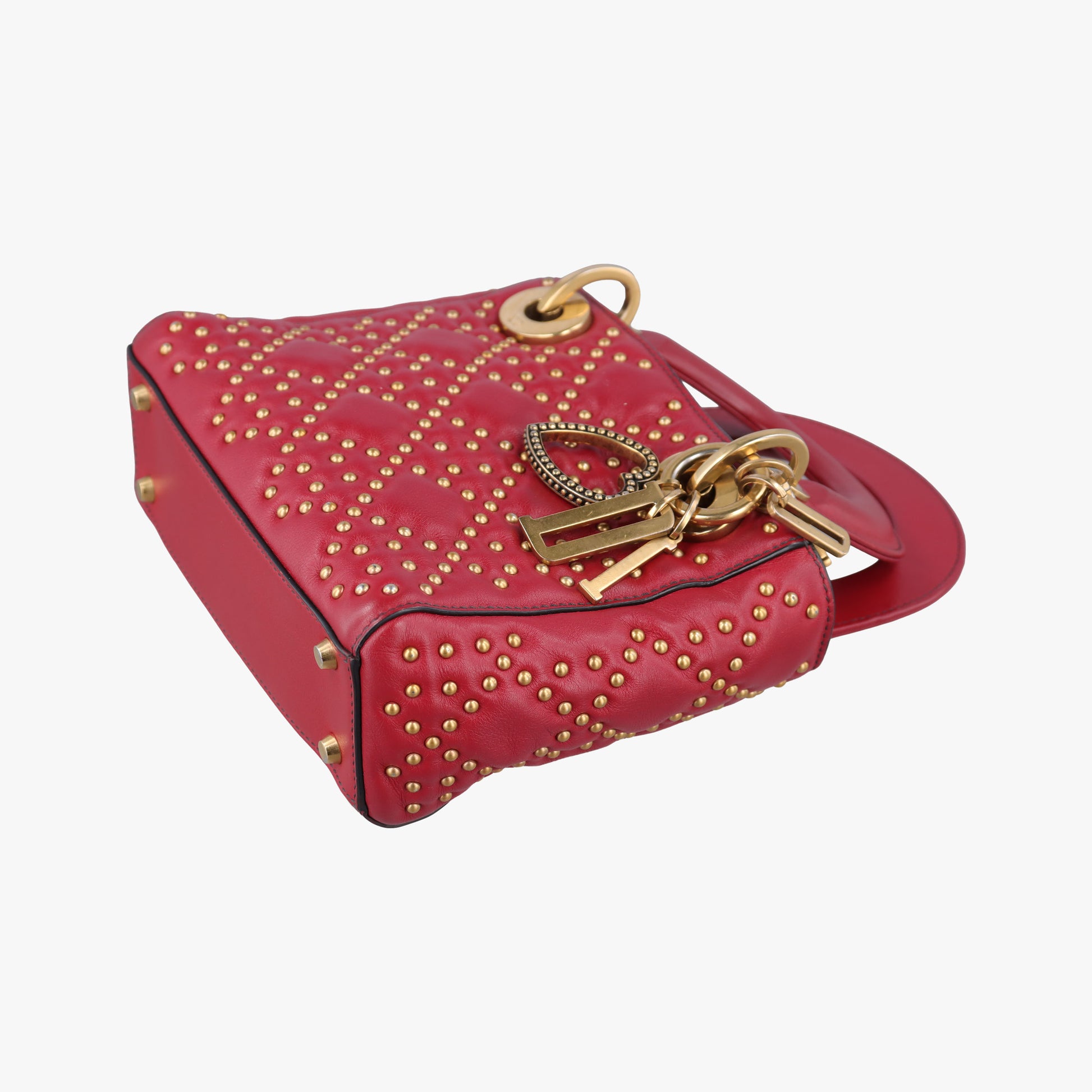Lady Dior Red Leather 04-MA-0177レディディオール レッド レザー 04-MA-0177