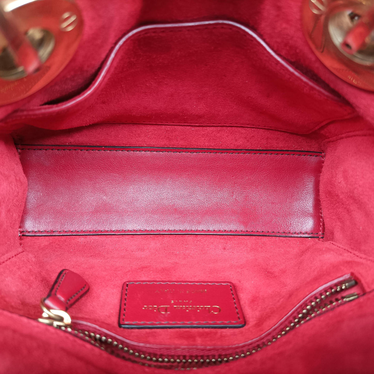 Lady Dior Red Leather 04-MA-0177レディディオール レッド レザー 04-MA-0177