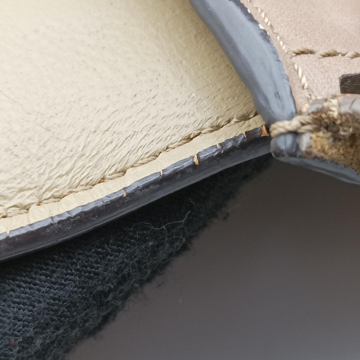 Trapeze Beige× Gray×brown Suede × leather U-CU-0112トラペーズミディアム ベージュ×グレー×ブラウン スエード×レザー U-CU-0112