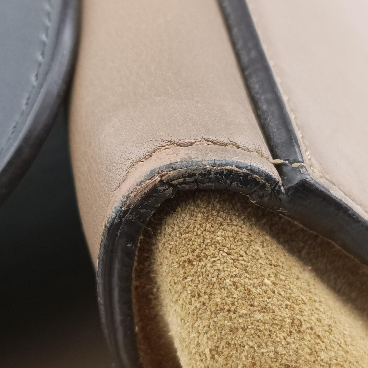 Trapeze Beige× Gray×brown Suede × leather U-CU-0112トラペーズミディアム ベージュ×グレー×ブラウン スエード×レザー U-CU-0112