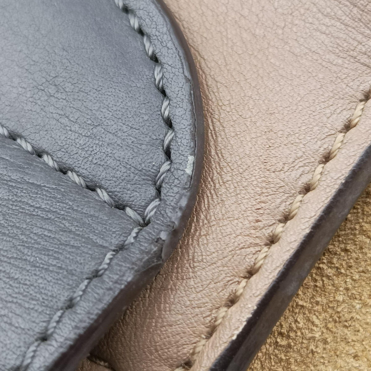 Trapeze Beige× Gray×brown Suede × leather U-CU-0112トラペーズミディアム ベージュ×グレー×ブラウン スエード×レザー U-CU-0112