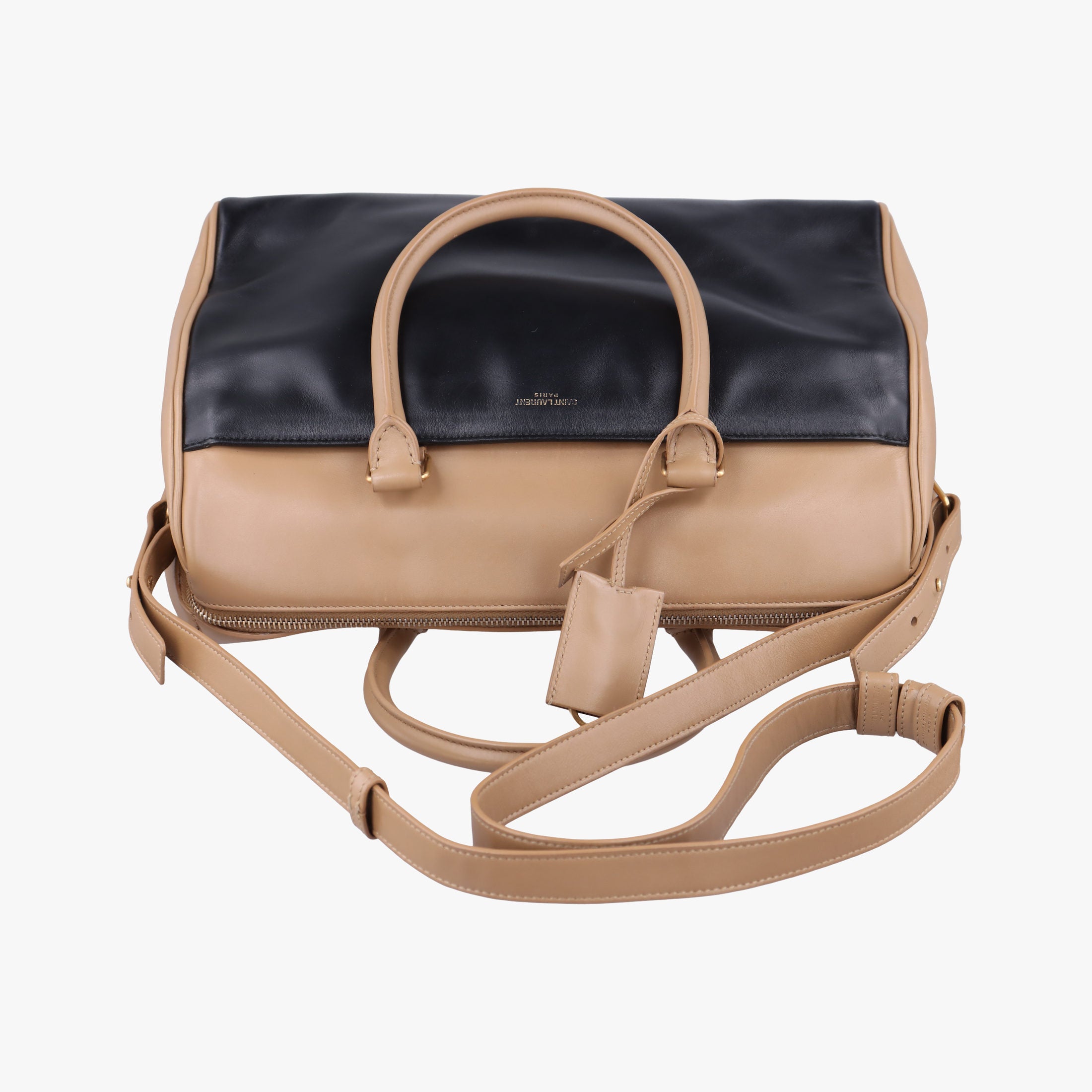 CLASSIC DUFFEL6 Black × Khaki Leather 322049 322049.486628クラシック ダッフル6  ブラック × カーキ レザー 322049 322049.486628