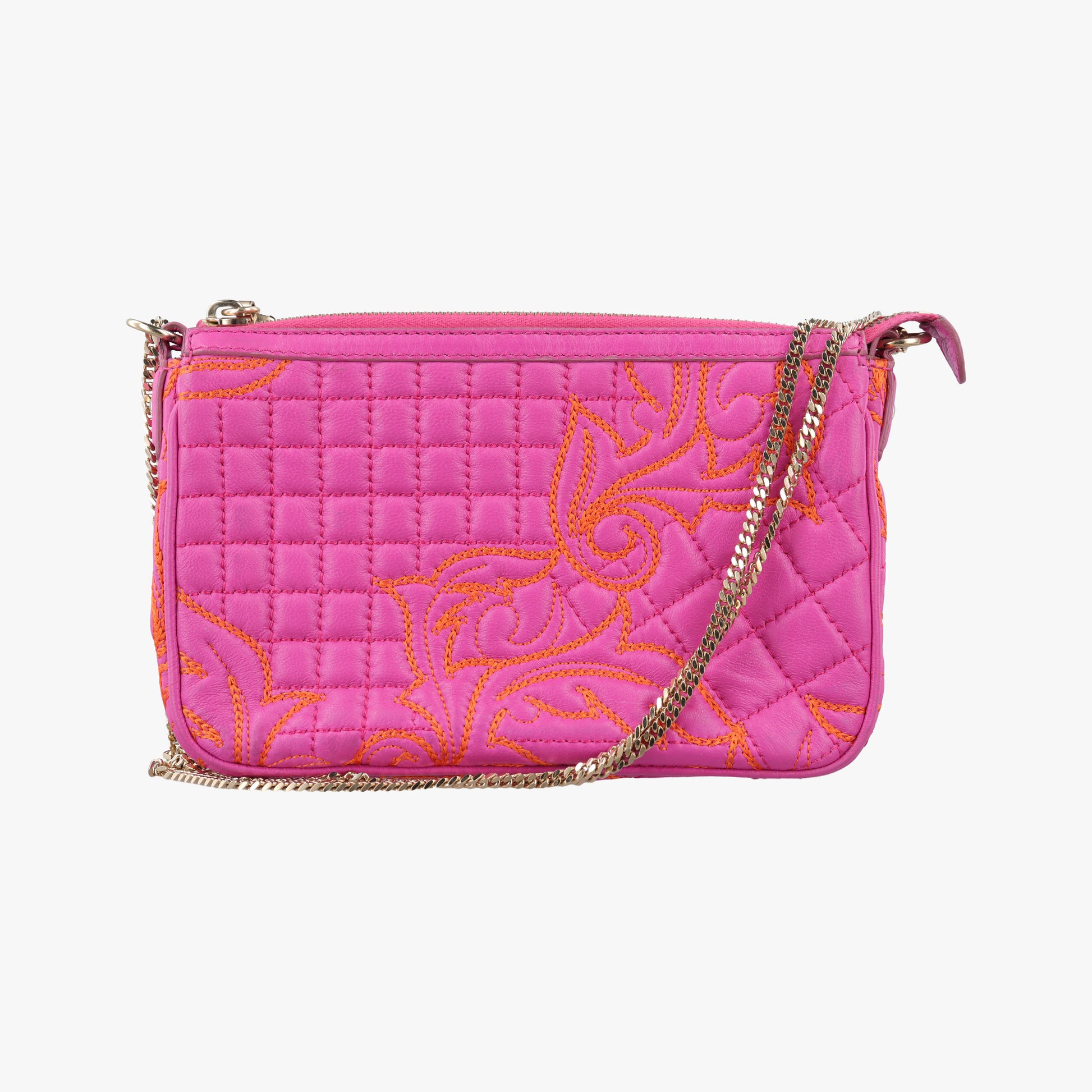Embroidered Vanitas Pink Leather ヴァニタス刺繍 ピンク レザー 