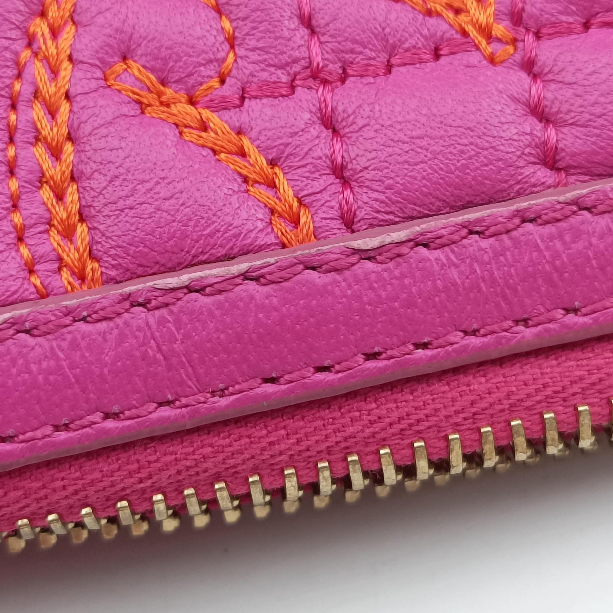 Embroidered Vanitas Pink Leather ヴァニタス刺繍 ピンク レザー 