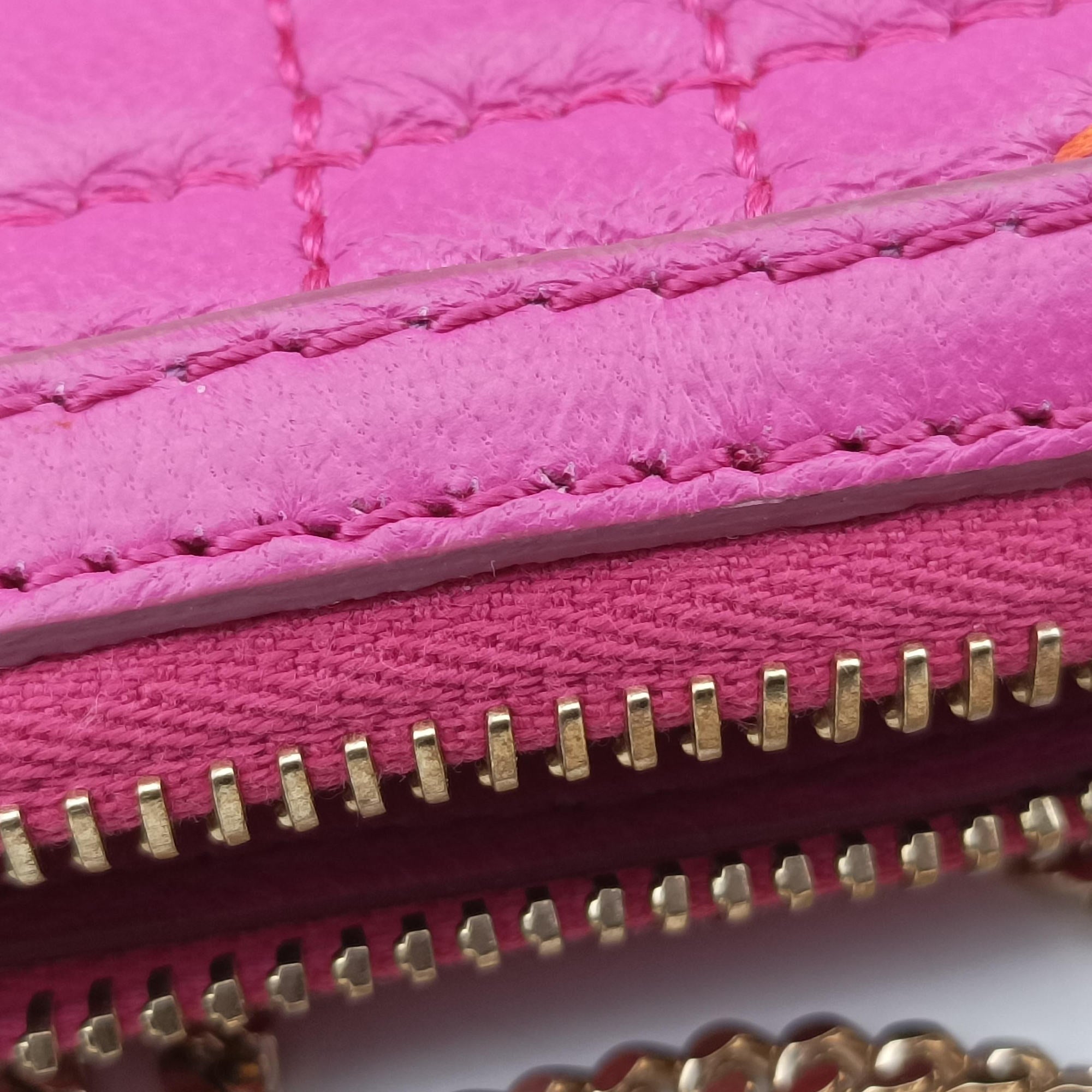 Embroidered Vanitas Pink Leather ヴァニタス刺繍 ピンク レザー 