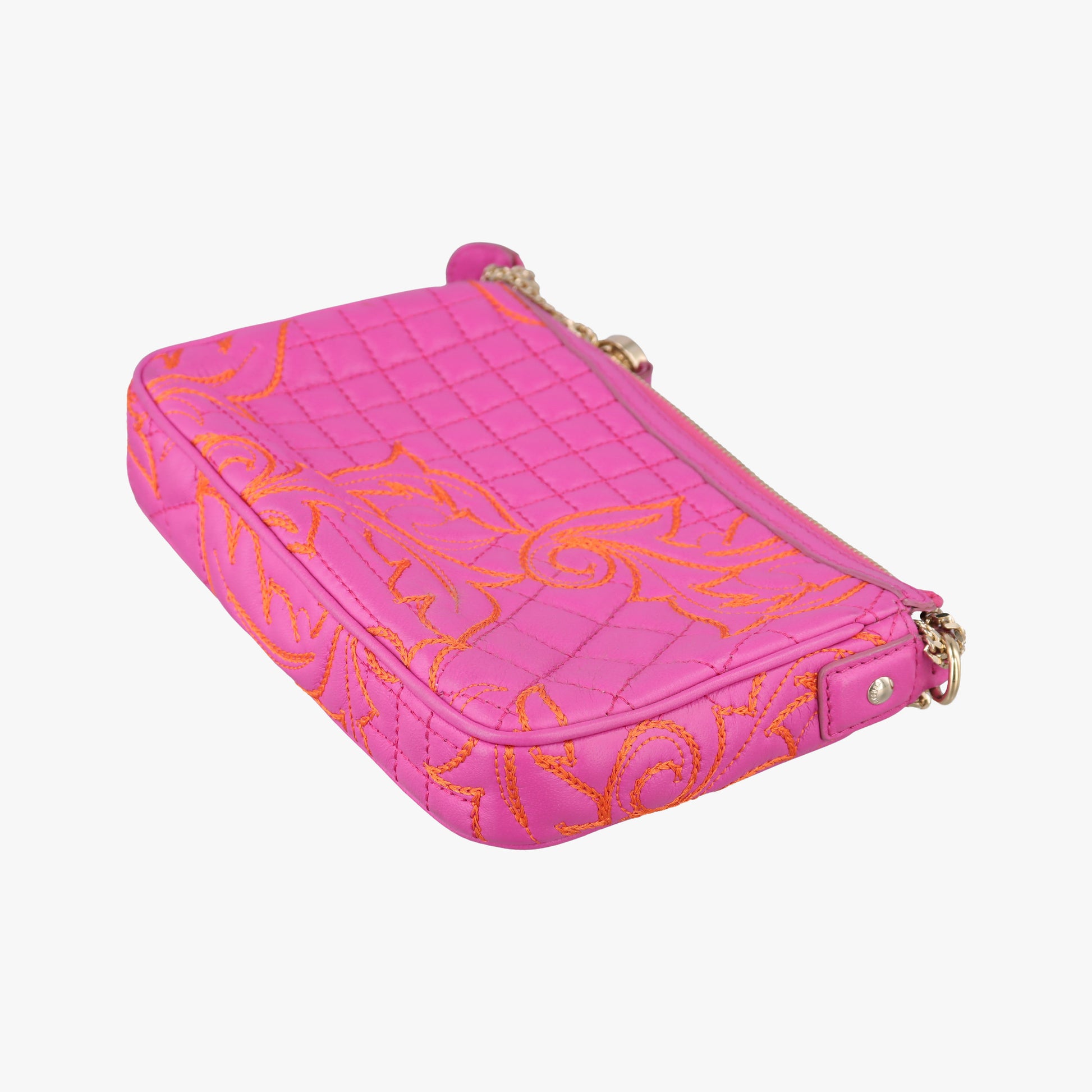 Embroidered Vanitas Pink Leather ヴァニタス刺繍 ピンク レザー 