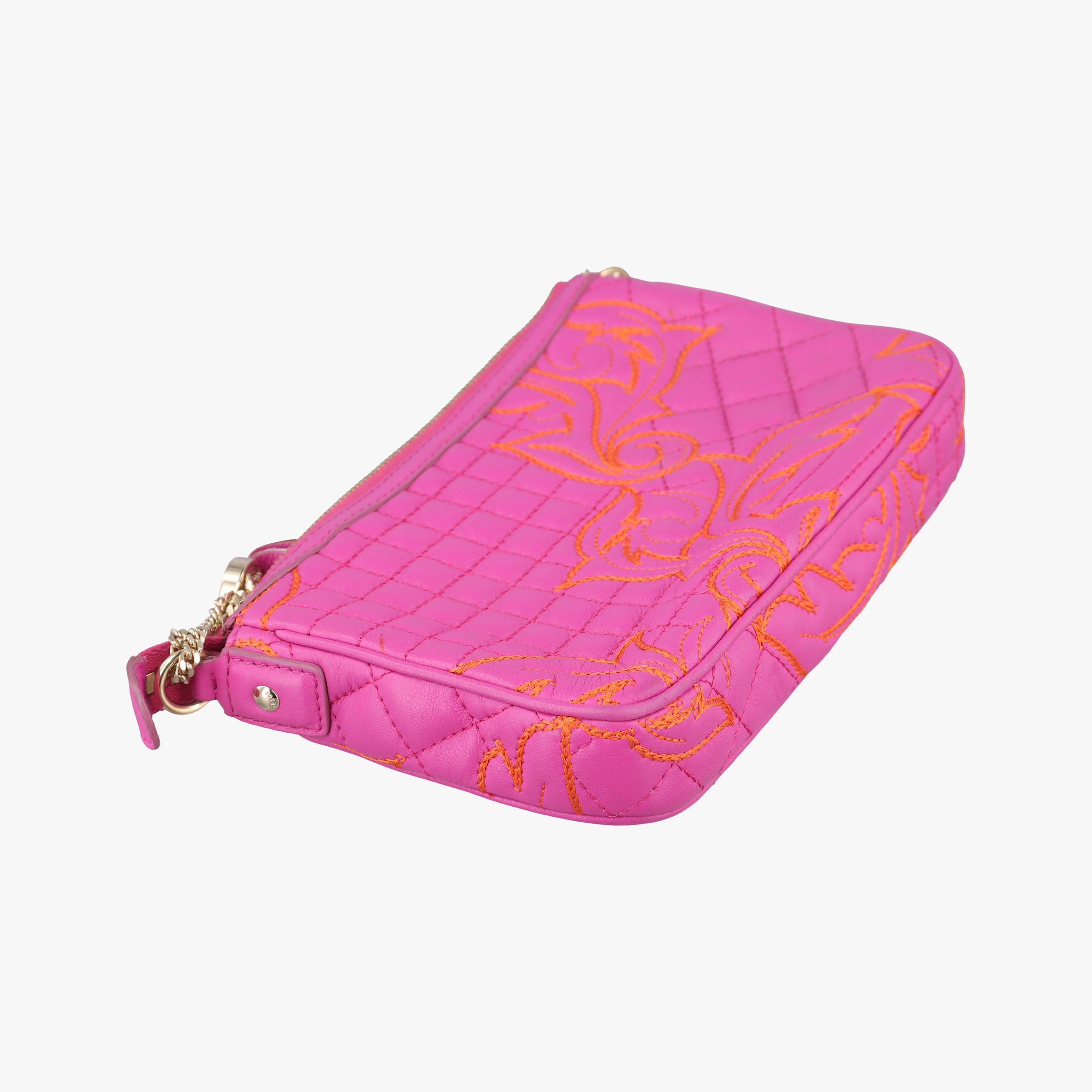 Embroidered Vanitas Pink Leather ヴァニタス刺繍 ピンク レザー 