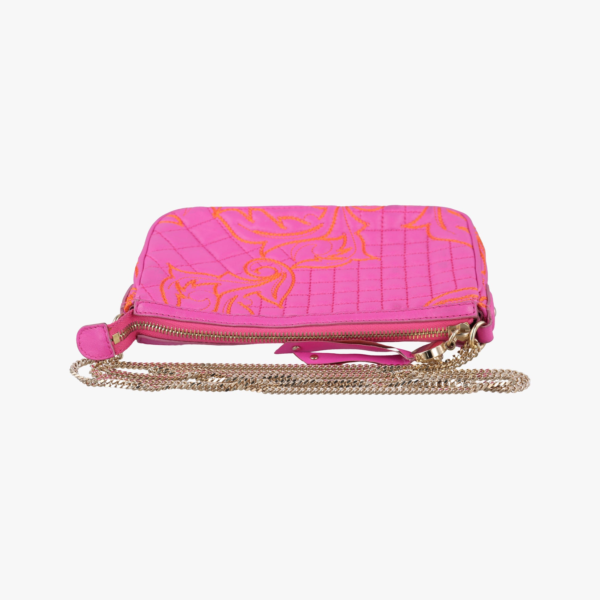 Embroidered Vanitas Pink Leather ヴァニタス刺繍 ピンク レザー 