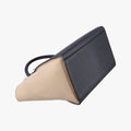 Pre-owned Celine Trapeze Blue×Black×Beige leather  shoulderbag | stylenewstar