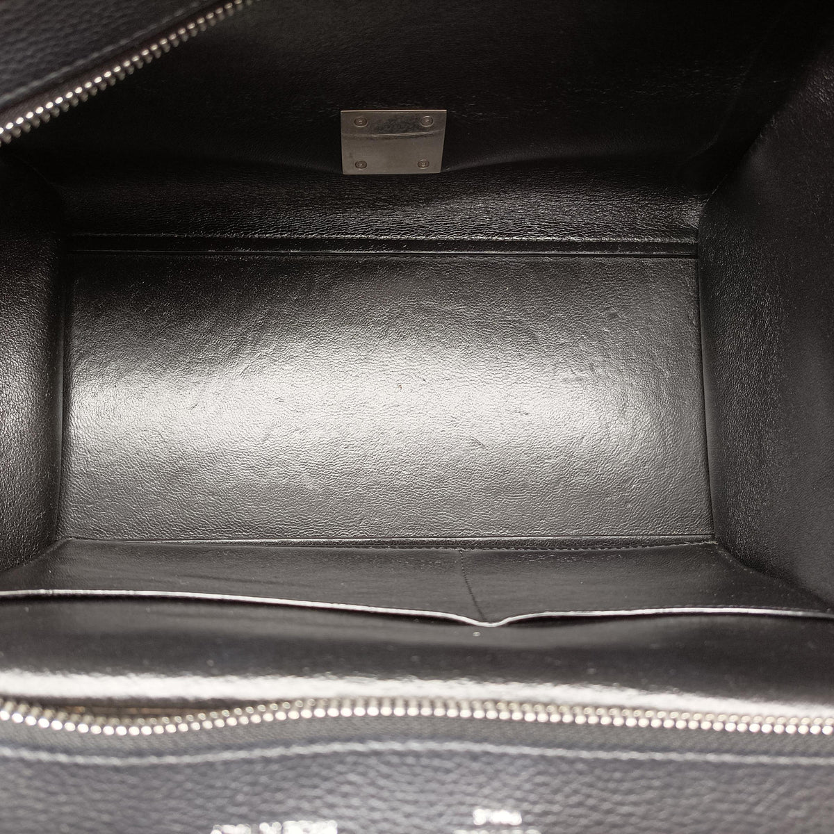 Pre-owned Celine Trapeze Blue×Black×Beige leather  shoulderbag | stylenewstar