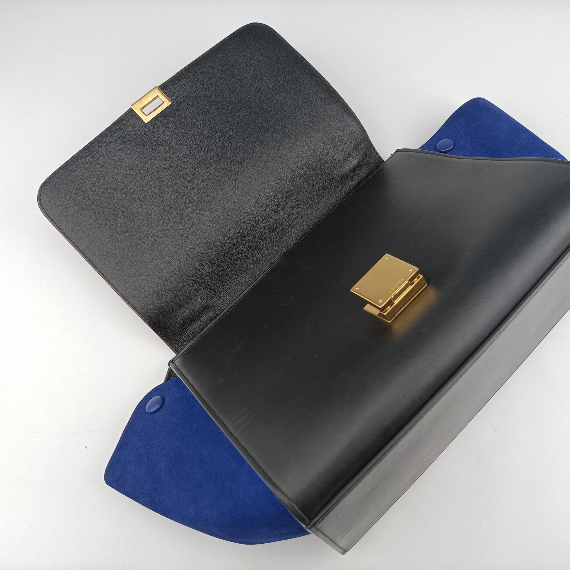 Trapeze Beige×Black×Blue Suede × leather F-CU-2155トラペーズ ベージュ×ブラック×ブルー スエード×レザー F-CU-2155