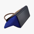 Trapeze Beige×Black×Blue Suede × leather F-CU-2155トラペーズ ベージュ×ブラック×ブルー スエード×レザー F-CU-2155