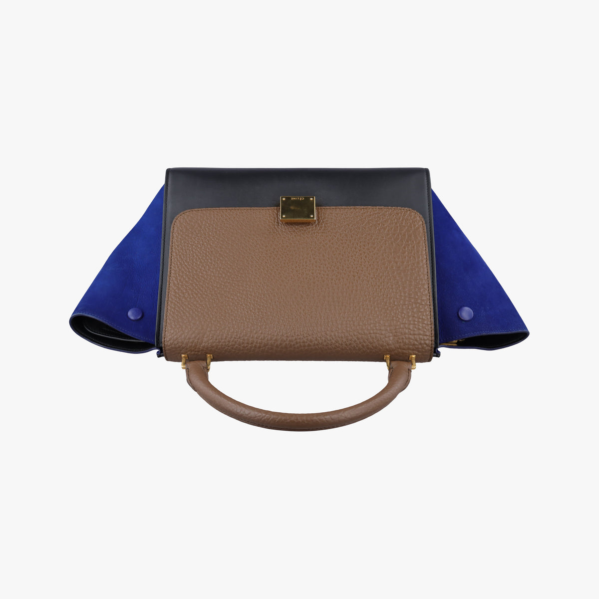Trapeze Beige×Black×Blue Suede × leather F-CU-2155トラペーズ ベージュ×ブラック×ブルー スエード×レザー F-CU-2155