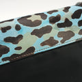 Vintage Prada Leopard print Blue×Black ponyhair×nylon 1BD009 shoulderbag | stylenewstar