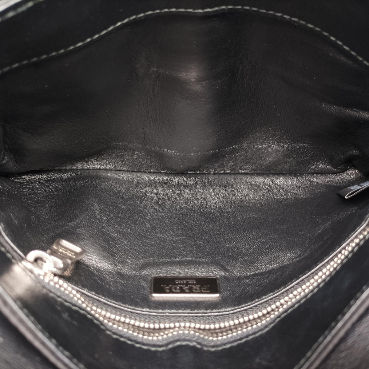Vintage Prada Leopard print Blue×Black ponyhair×nylon 1BD009 shoulderbag | stylenewstar