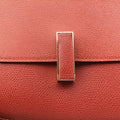 Pre-owned Valextra Iside Terracotta Soft Calfskin Leather  shoulderbag | stylenewstar