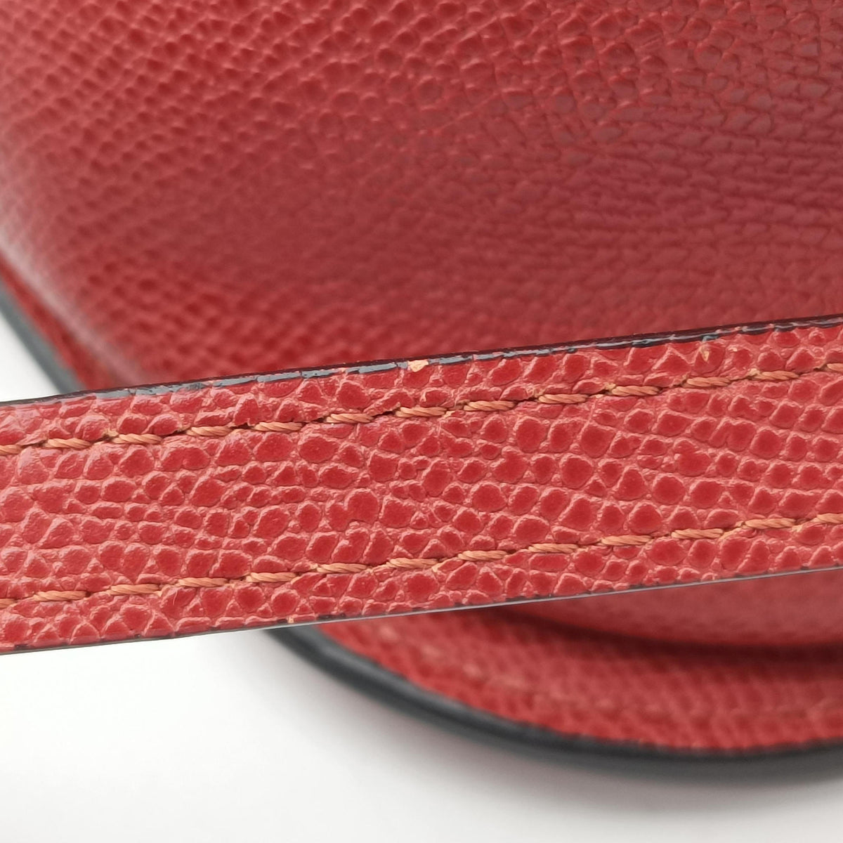 Pre-owned Valextra Iside Terracotta Soft Calfskin Leather  shoulderbag | stylenewstar