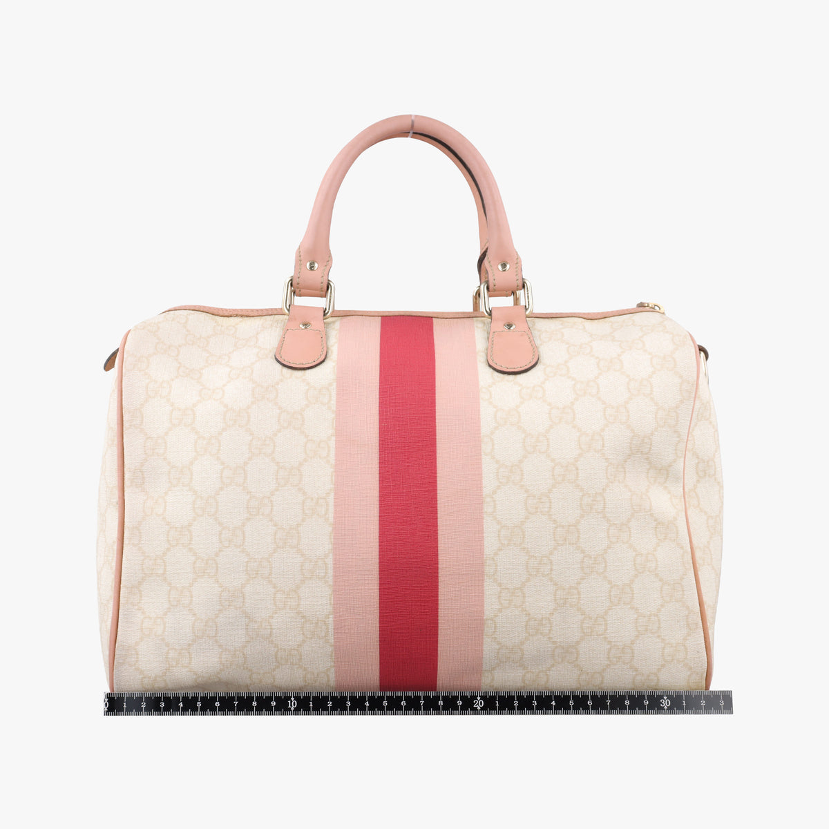 UNICEF Joy White×Pink PVC coated canvas×Leather 189895 D1885556ユニセフ ジョイ ホワイト×ピンク PVCコーティングキャンバス×レザー 189895 D1885556