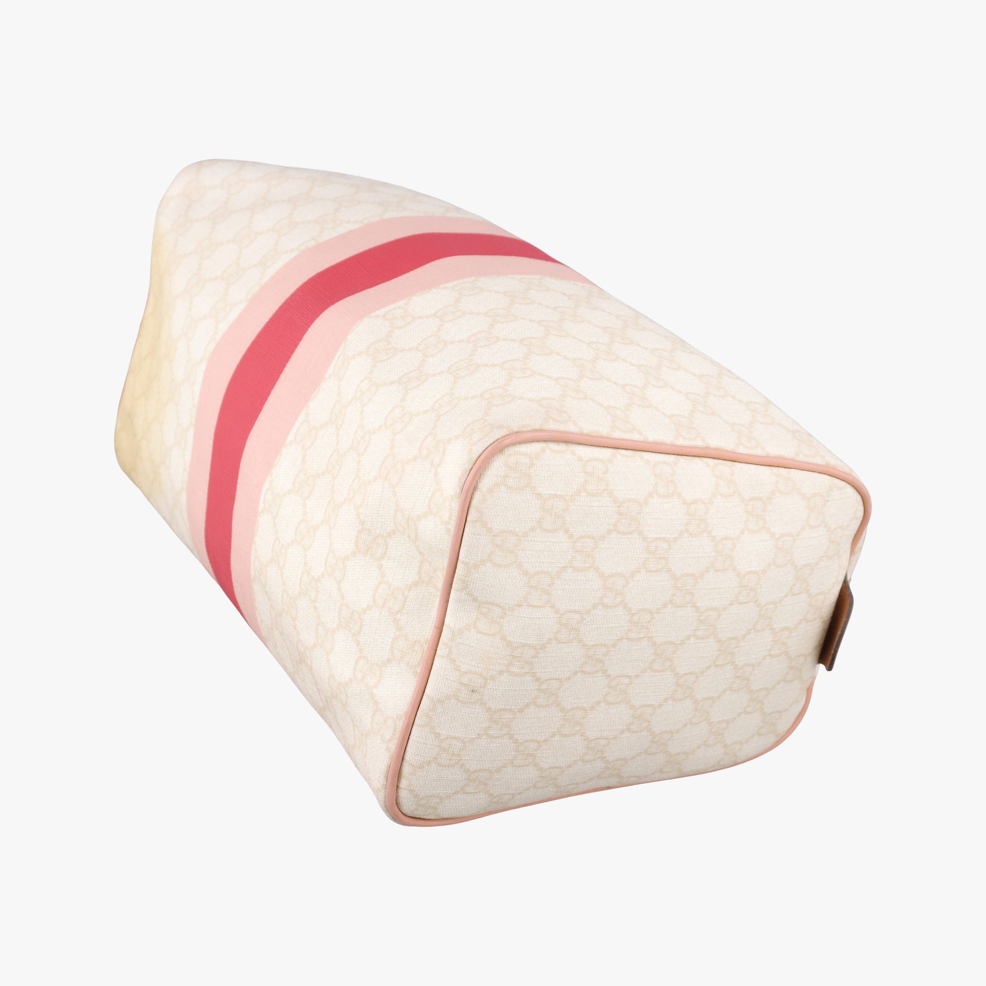 UNICEF Joy White×Pink PVC coated canvas×Leather 189895 D1885556ユニセフ ジョイ ホワイト×ピンク PVCコーティングキャンバス×レザー 189895 D1885556
