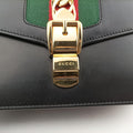 Sylvie Black×green×red Leather 421882 E020002420シルヴィ ブラック×グリーン×レッド レザー 421882 E020002420