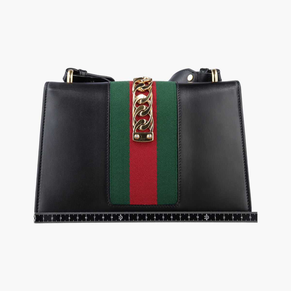 Sylvie Black×green×red Leather 421882 E020002420シルヴィ ブラック×グリーン×レッド レザー 421882 E020002420