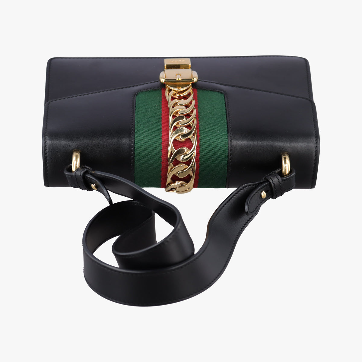 Sylvie Black×green×red Leather 421882 E020002420シルヴィ ブラック×グリーン×レッド レザー 421882 E020002420