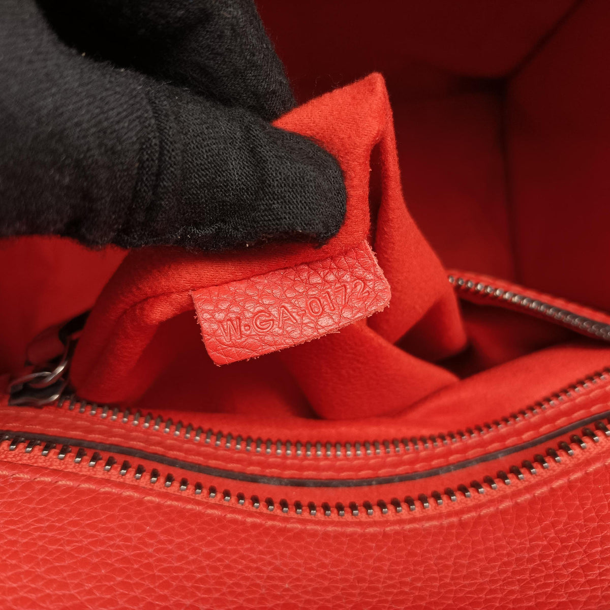 Luggage Micro shopper Orange Leather W-GA-0172ラゲージマイクロショッパー オレンジ レザー W-GA-0172